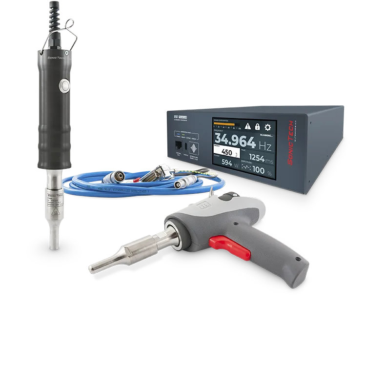 Manual ultrasonic welders (pen or pistol)