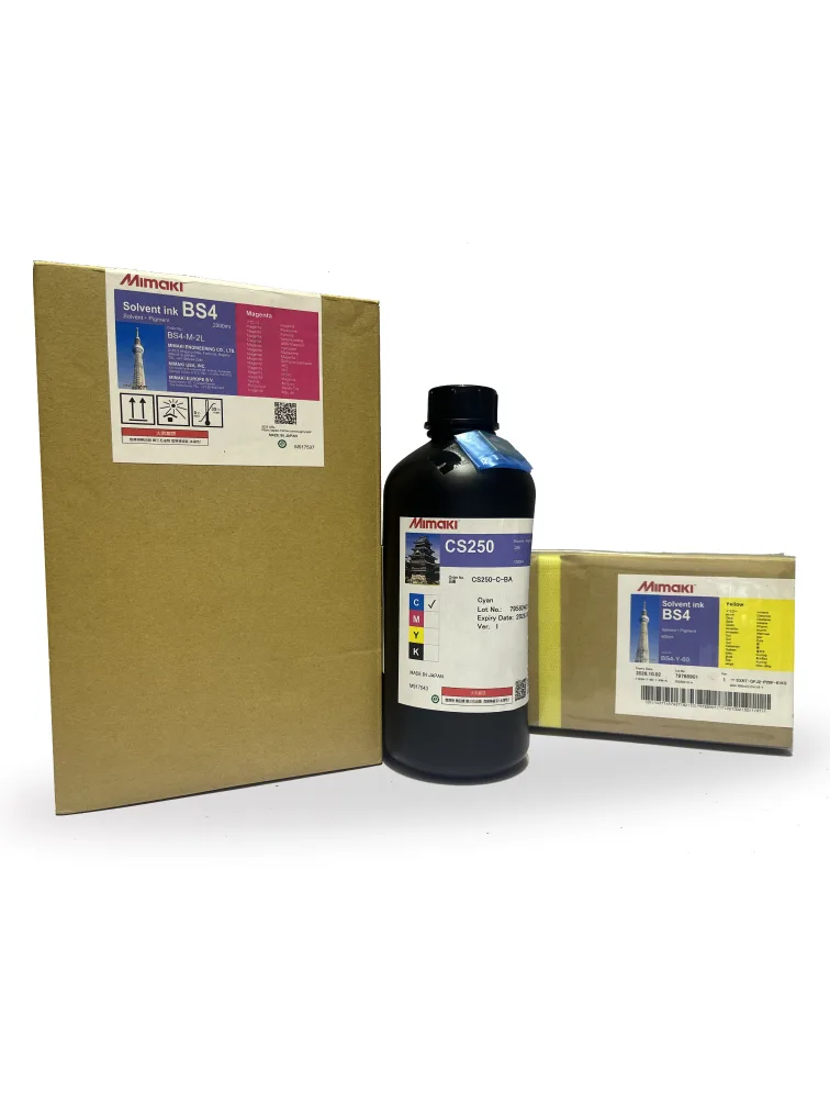 Inks (Mimaki, Handtop UV, Marabu, Galaxy)