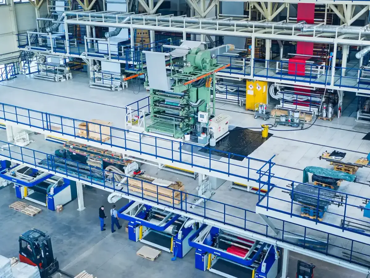 Blown film extrusion lines