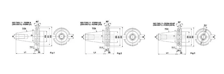 SK tool holders (DIN ISO 7388-1 / DIN 69871)