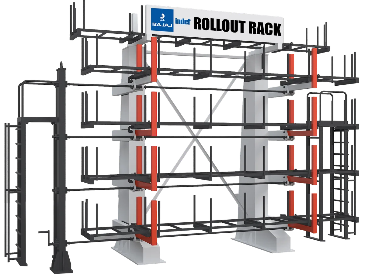 Roll Out Racks and Transfer Trolley