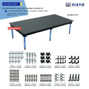 Modular Welding Table with Standard Clamping Set - WELDPACK