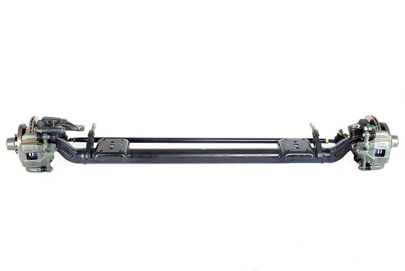 Front axle assemblies and commercial vehicle components