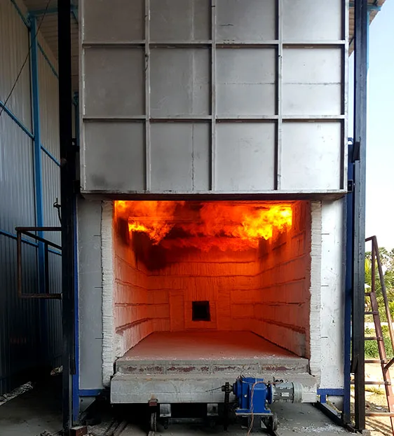 Oil Fired Bogie Hearth Furnace