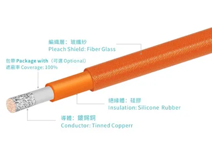 MS006 EV silicone rubber braid wire