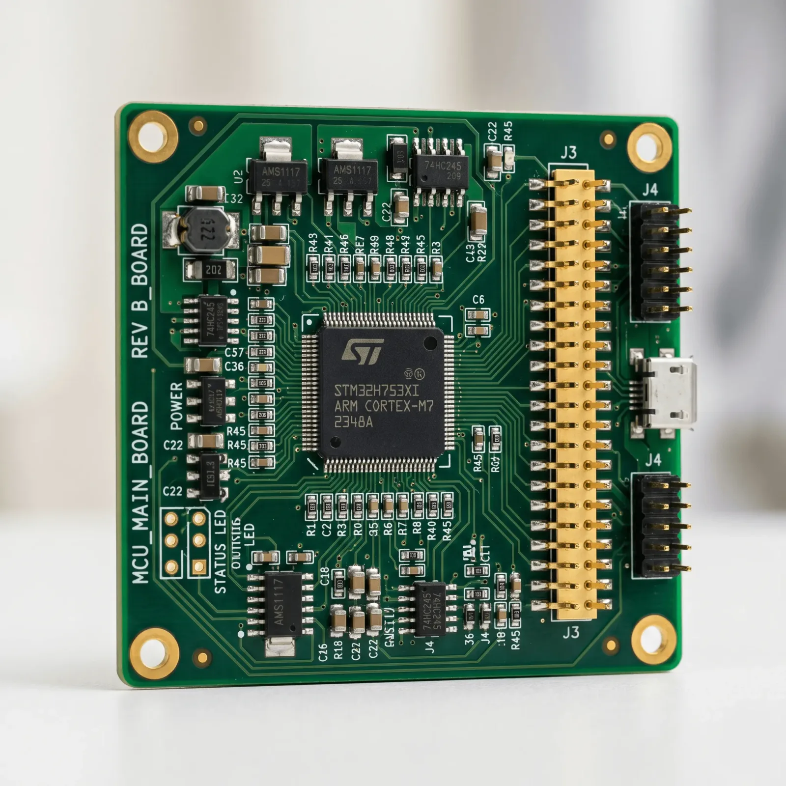Custom PCB fabrication layout (from the alt text; not visually checked)
