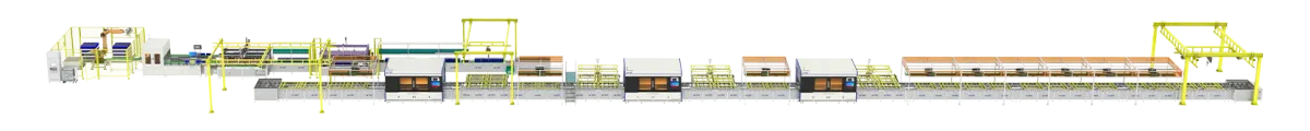 Semi-automatic prismatic aluminium-shell module PACK line (10 PPM)