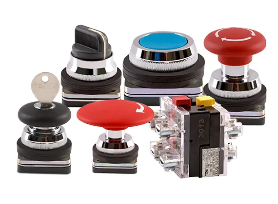 30.5 mm Metal Series Push Buttons & Pilot Lights