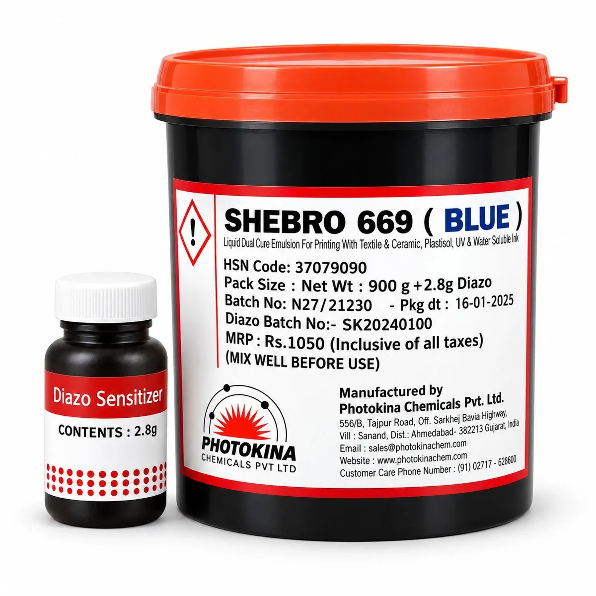 SHEBRO DC 669 (Diazo Sensitizer) 2.8gm Diazo