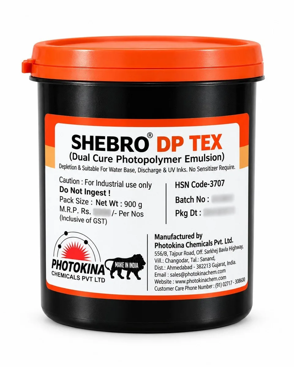 SHEBRO DP TEX (Dual Cure Pure Photopolymer Emulsion)