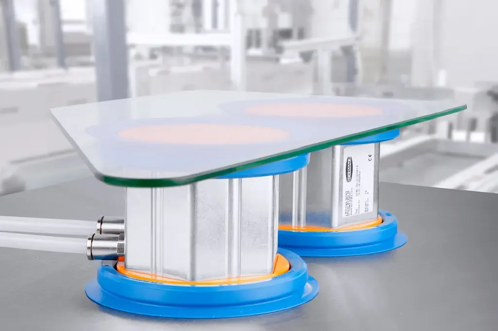 Vacuum clamping technology for glass