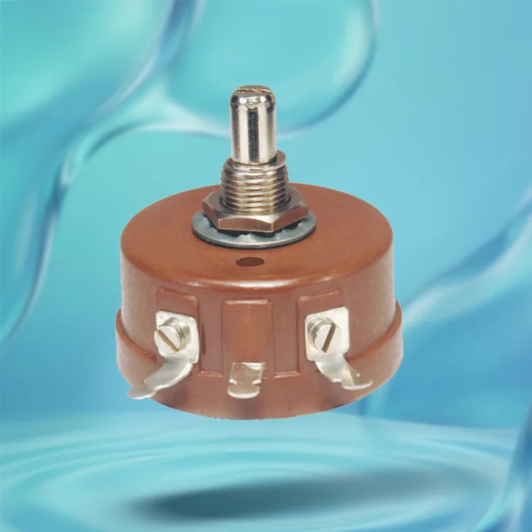Single Turn Wire Wound Potentiometer R.W-3-M (Metal Shaft)